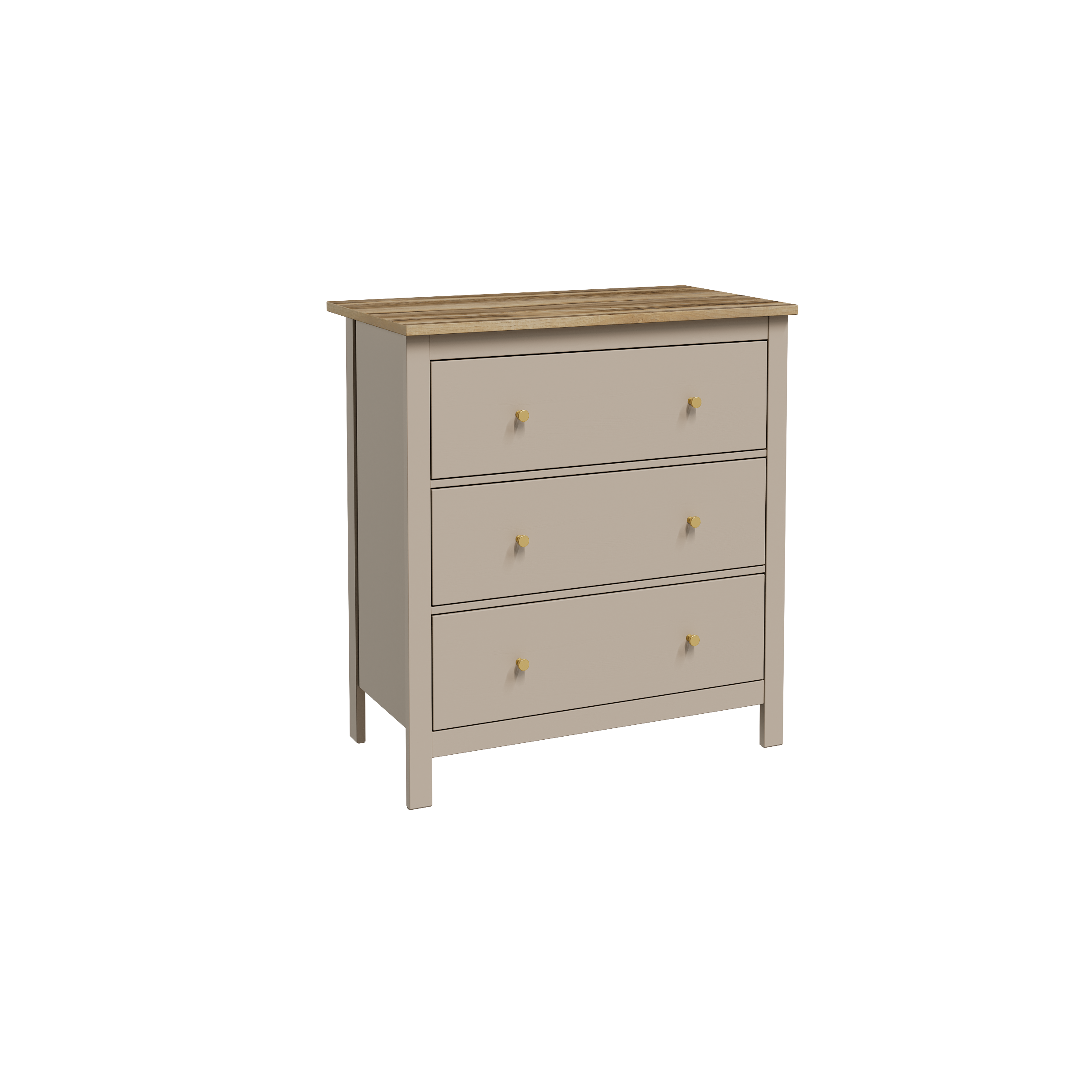 SAGA chest of drawers with three drawers