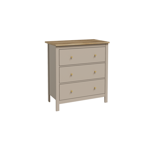 SAGA chest of drawers with three drawers
