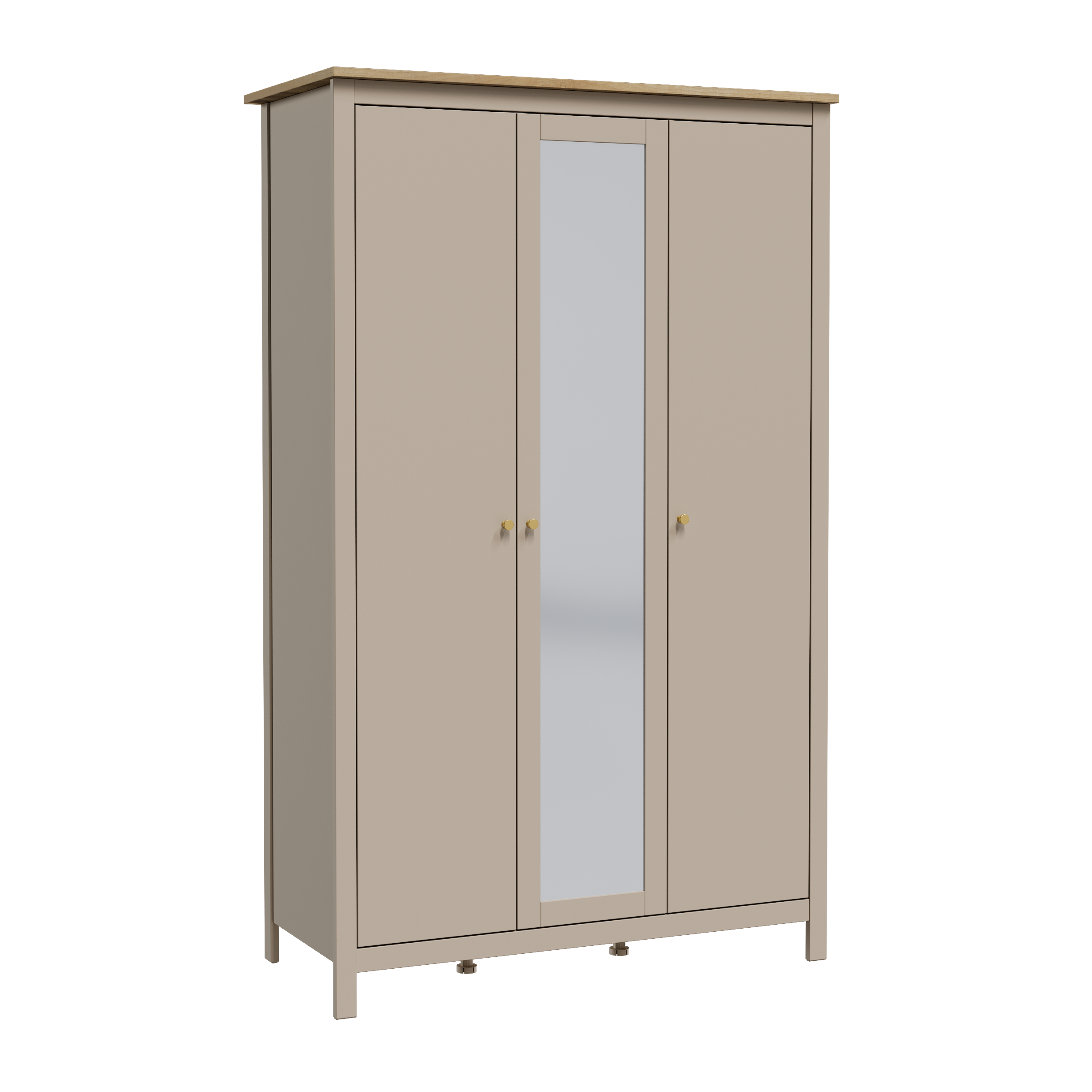 SAGA wardrobe with three doors and mirror