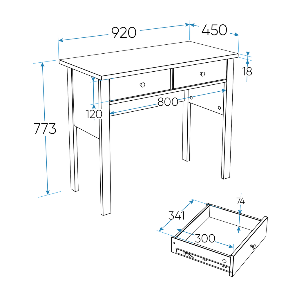 SAGA ტუალეტის მაგიდა