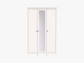 SAGA wardrobe with three doors and mirror