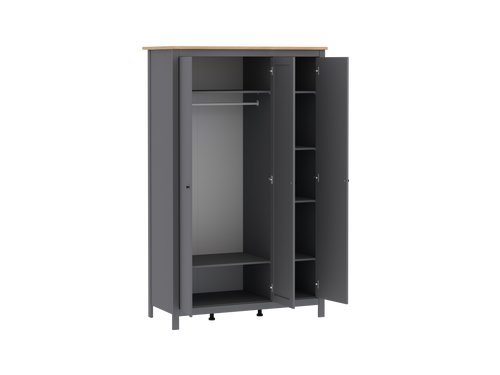 SAGA კარადა სამი კარით და სარკით