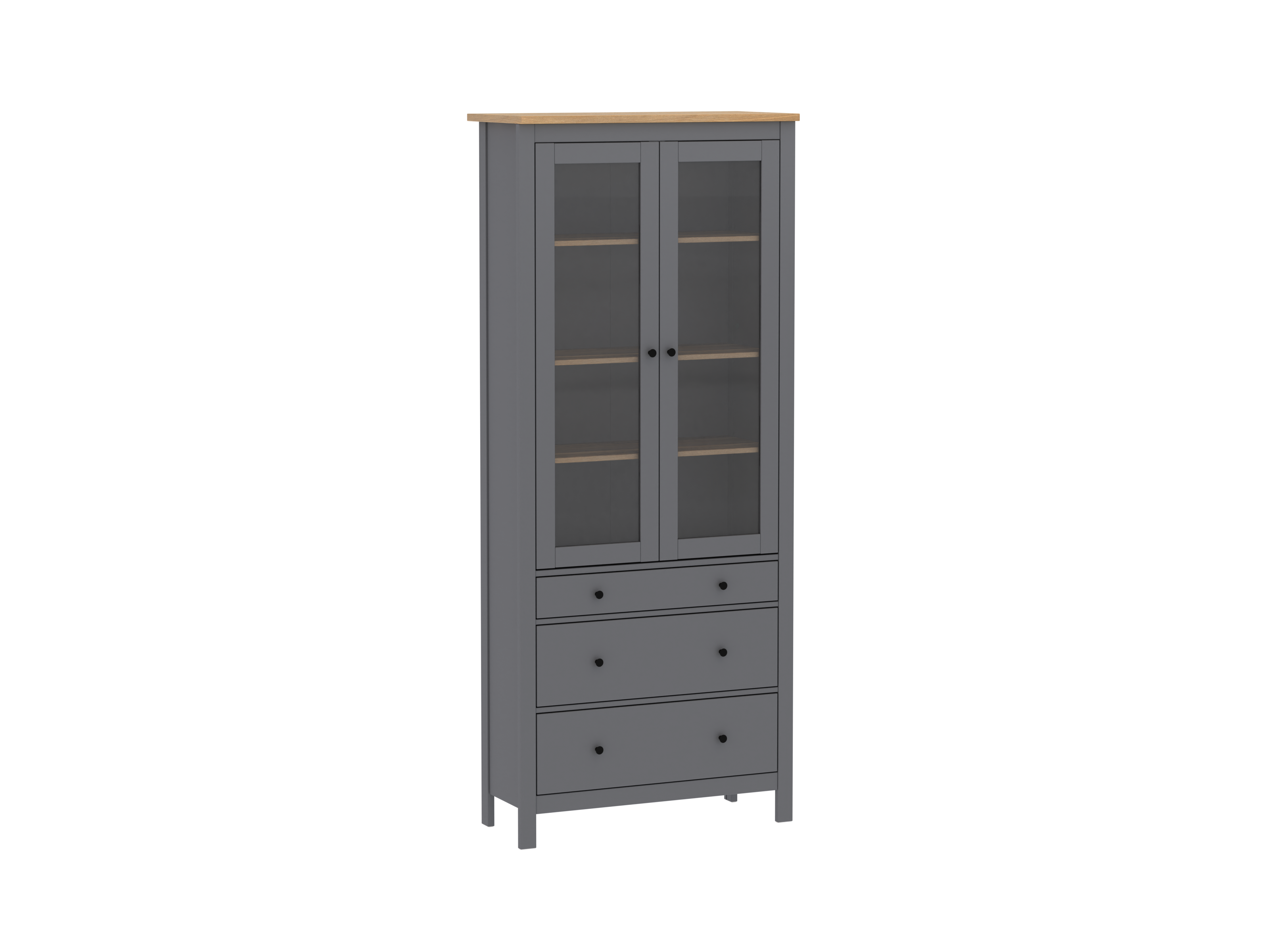 SAGA კარადა ვიტრინით 90