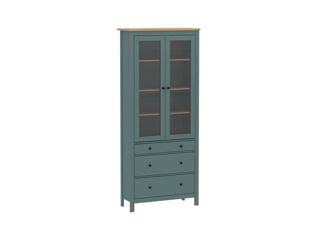 SAGA კარადა ვიტრინით 90