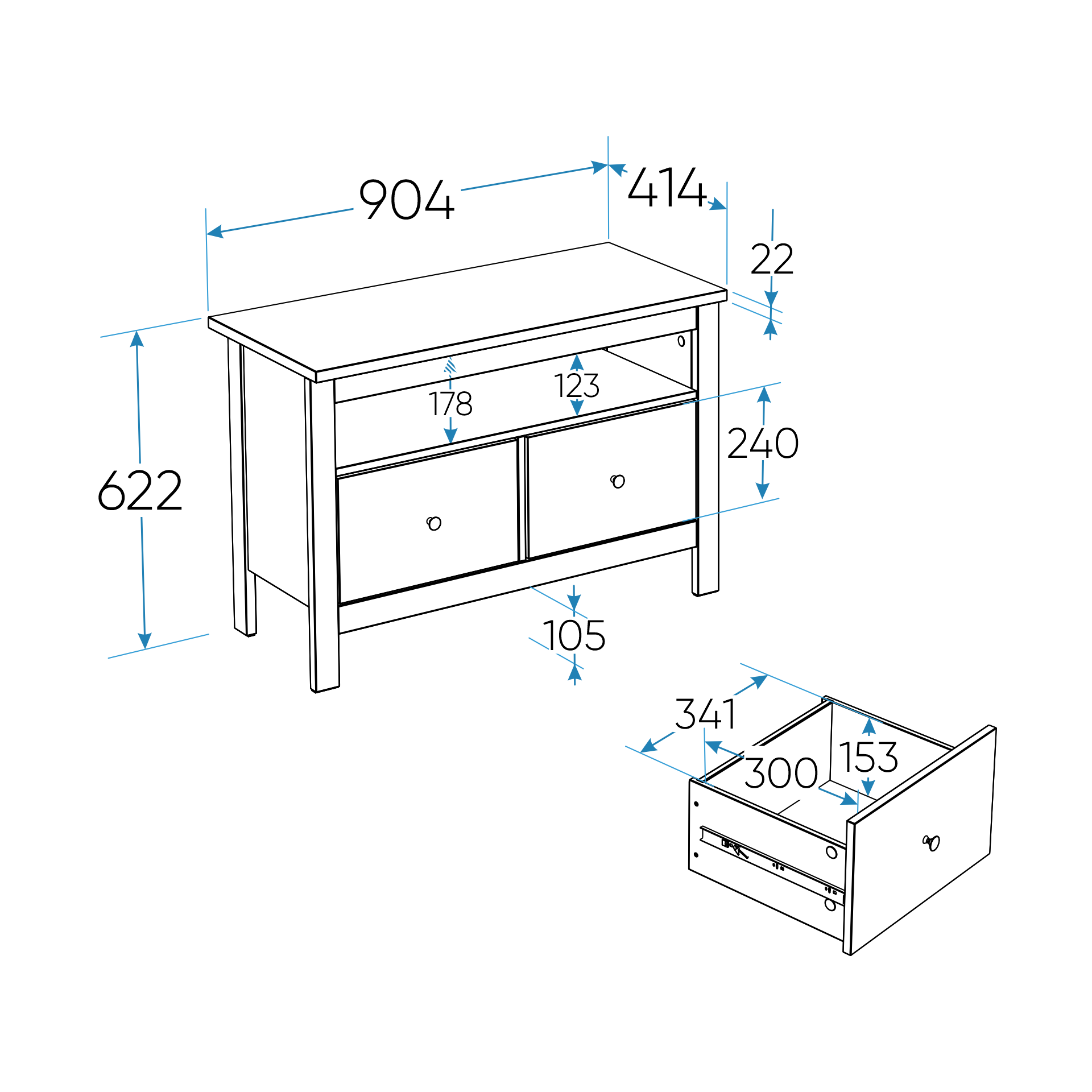 SAGA ტუმბო ორი უჯრით